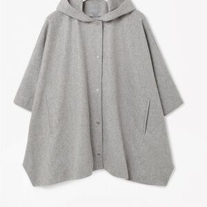 COS Gray Wool Cape